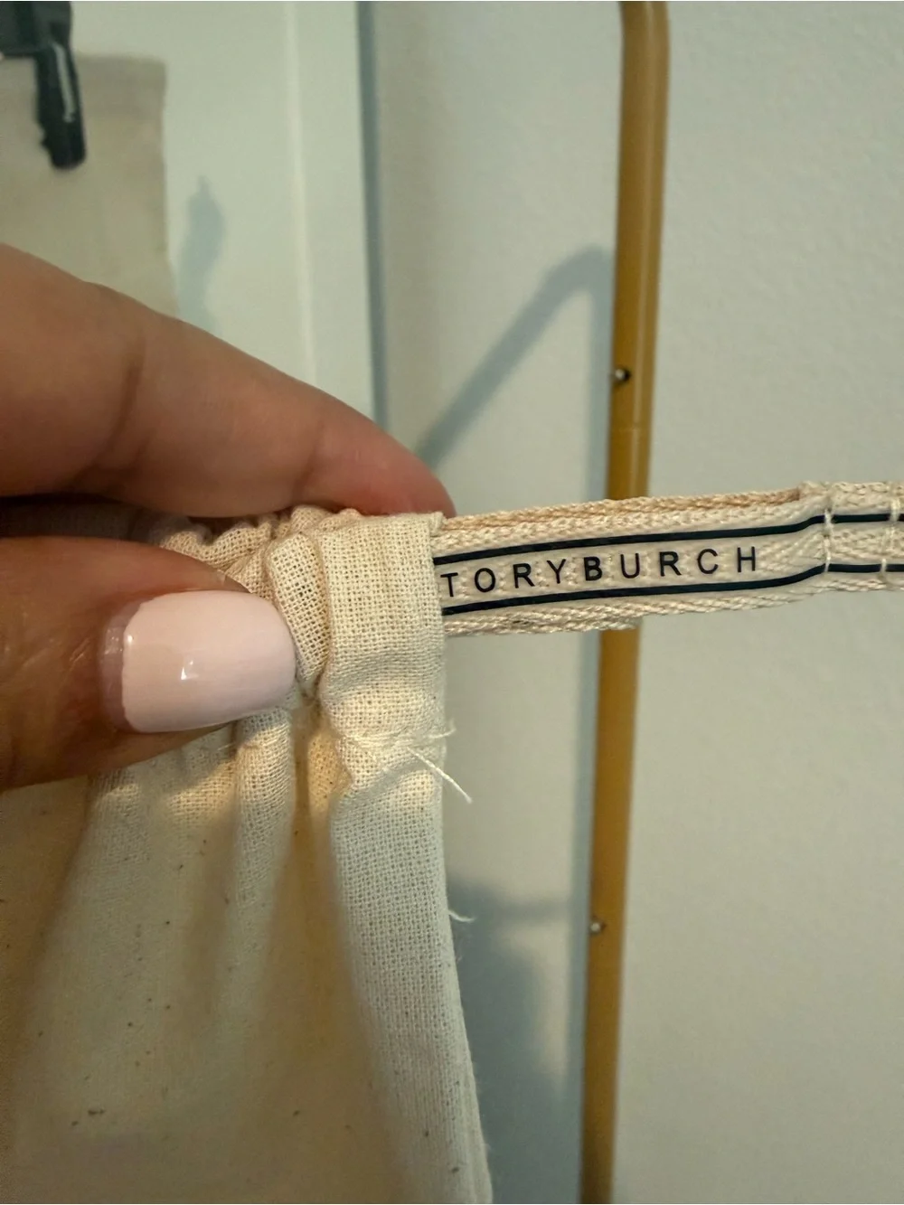 Tory Burch Cream dust bag Drawstring
